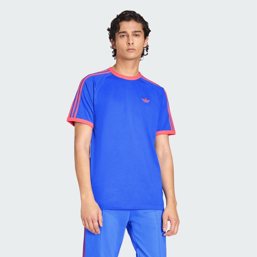 Image number 5 for adidas Originals 3 Stripes T Shirt Blue