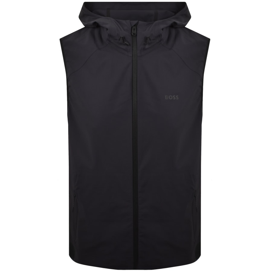 Image number 1 for BOSS Terrace Hooded Gilet Navy