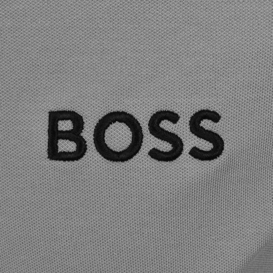 Image number 3 for BOSS Paddy Pro Polo T Shirt Silver Grey