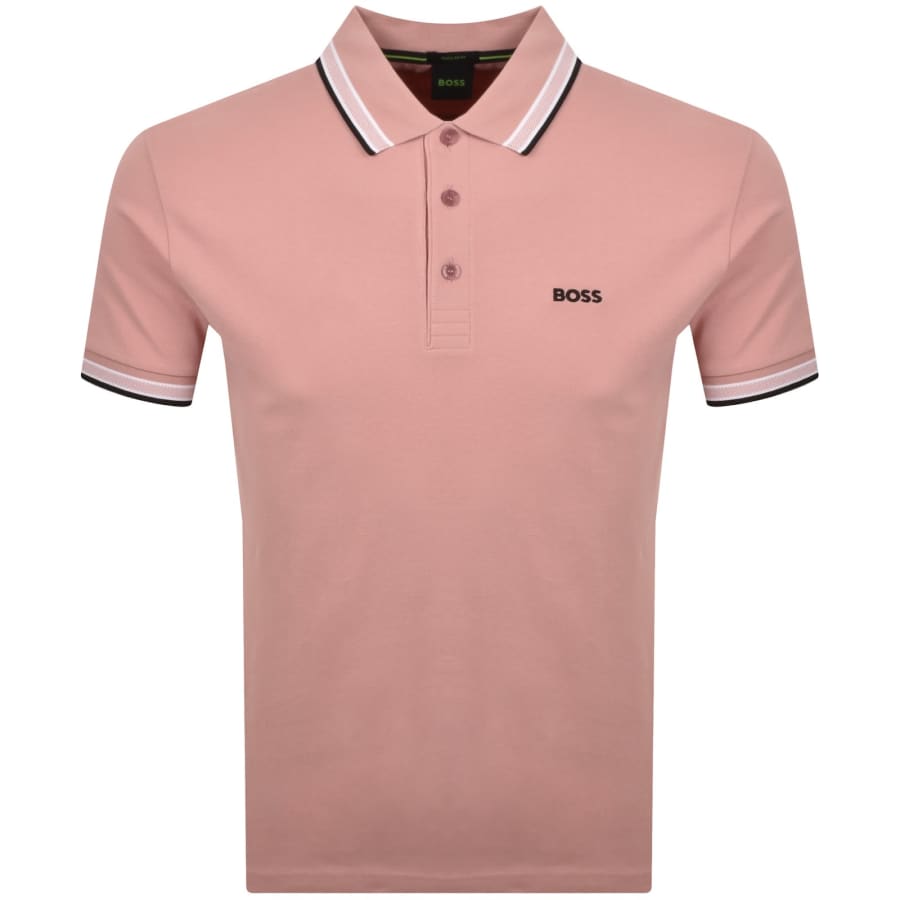 Image number 1 for BOSS Paddy Polo T Shirt Pink