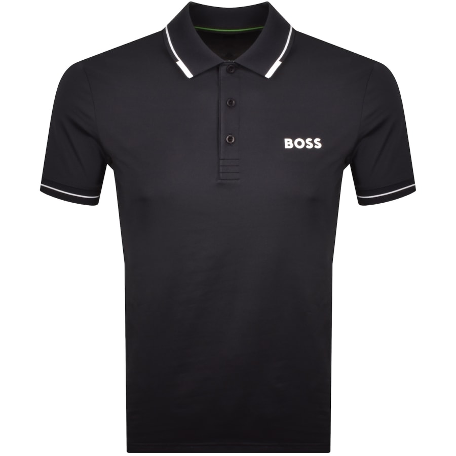 Image number 1 for BOSS Paul Pro Polo T Shirt Dark Blue