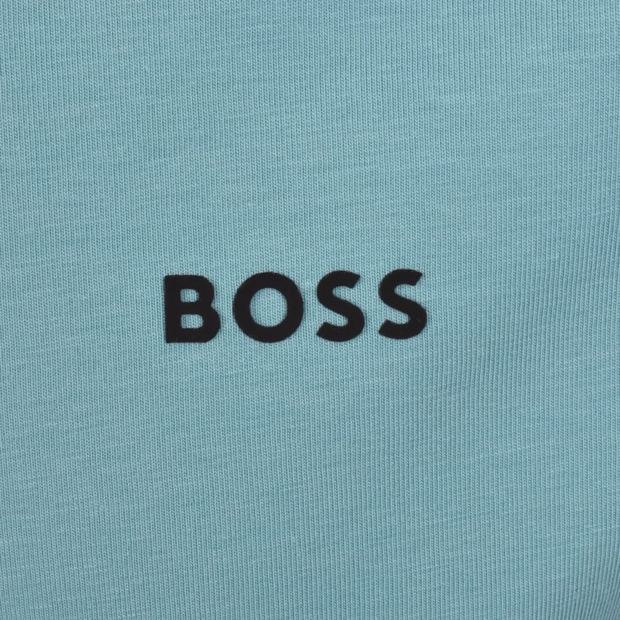 Image number 3 for BOSS Tee T Shirt Turquoise Green