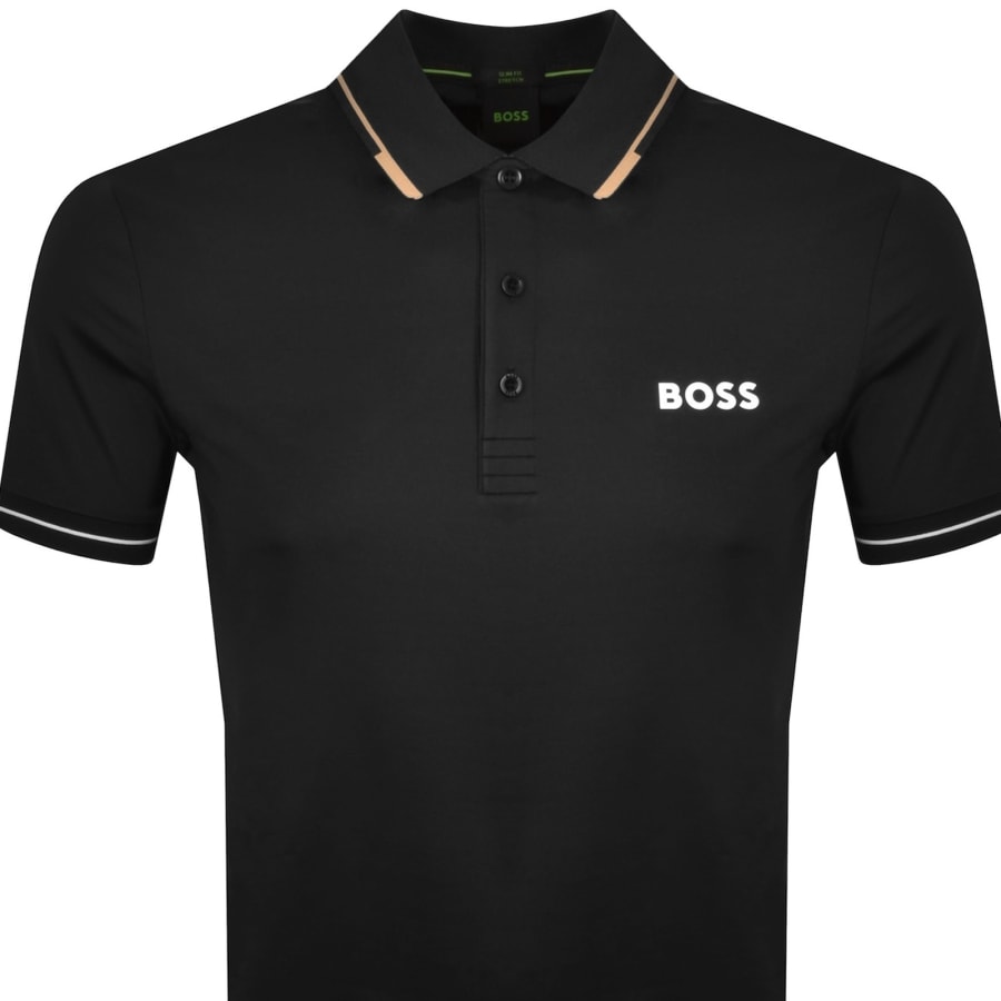 Image number 2 for BOSS Paul Pro Polo T Shirt Black