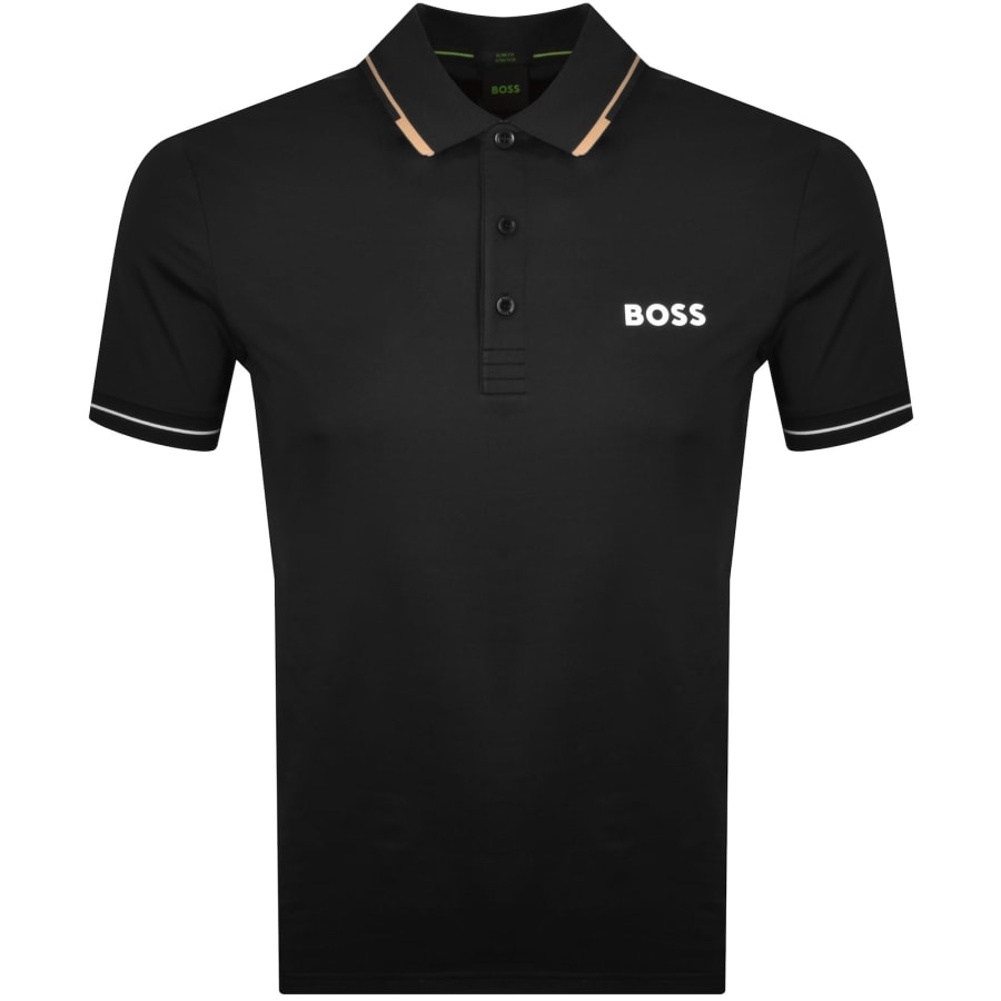 Image number 1 for BOSS Paul Pro Polo T Shirt Black