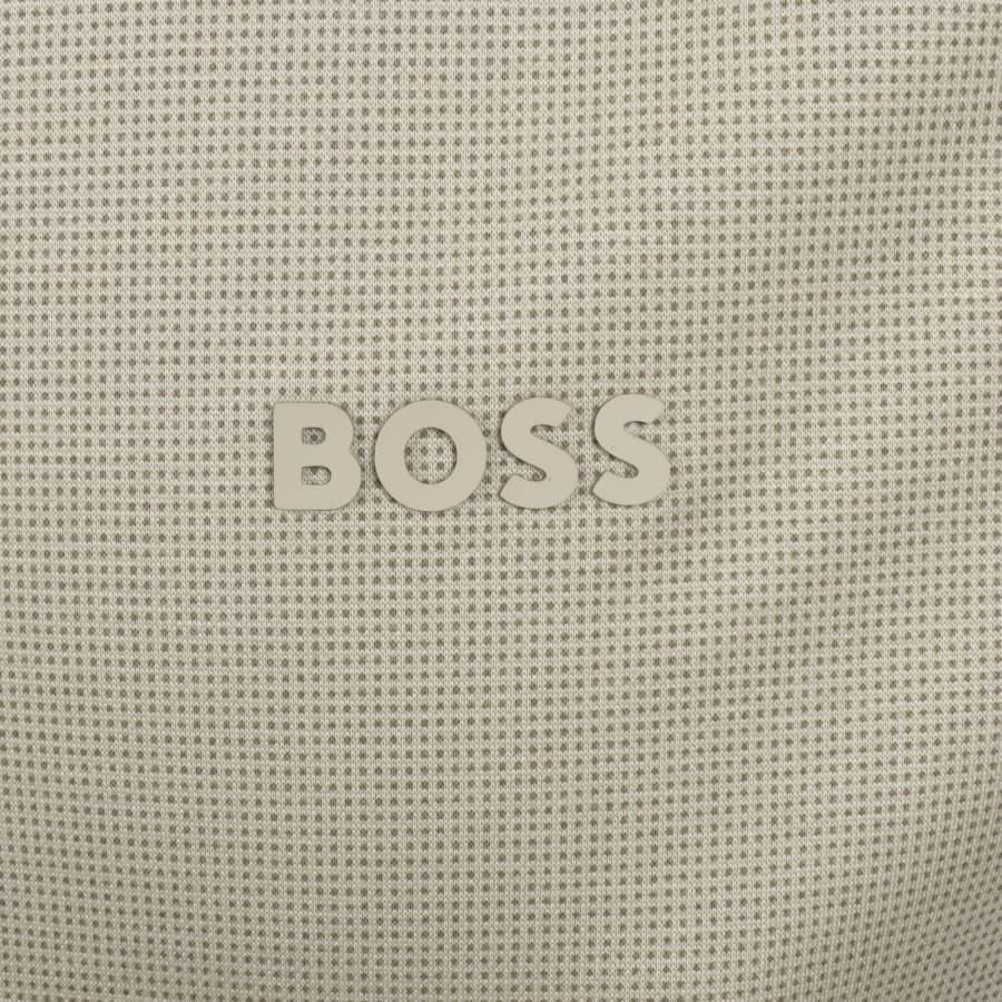 Image number 3 for BOSS Excurse Short Sleeve Striped Shirt Beige