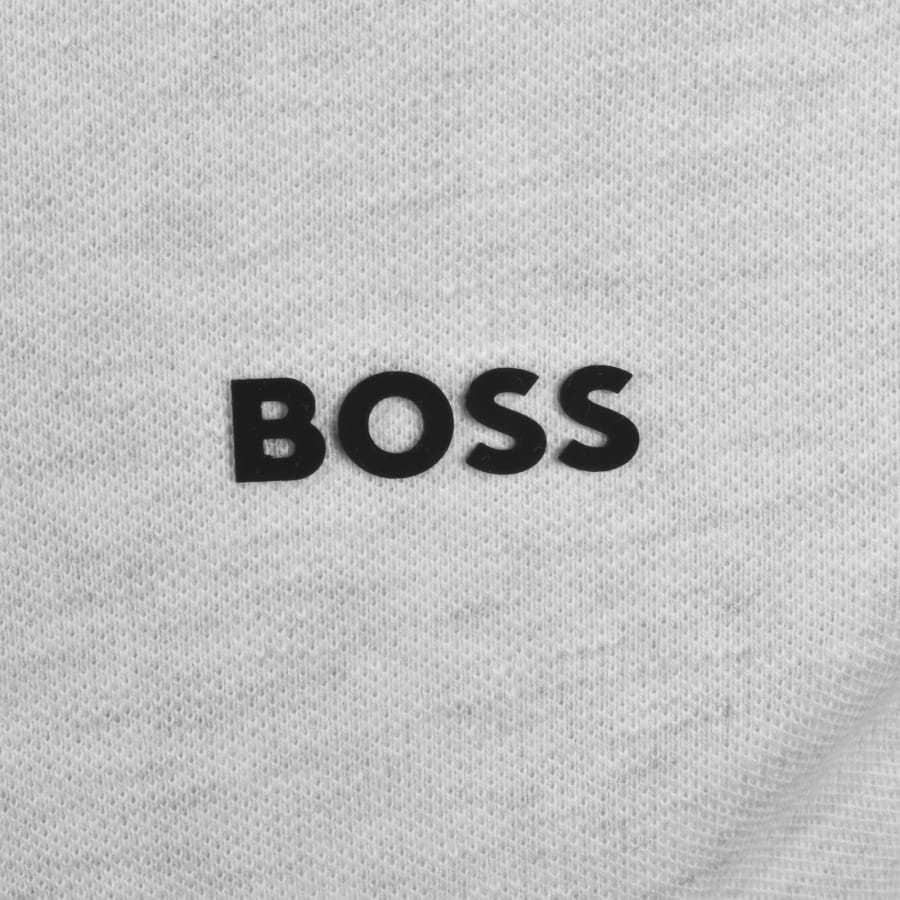 Image number 3 for BOSS Paul Polo T Shirt Silver Grey