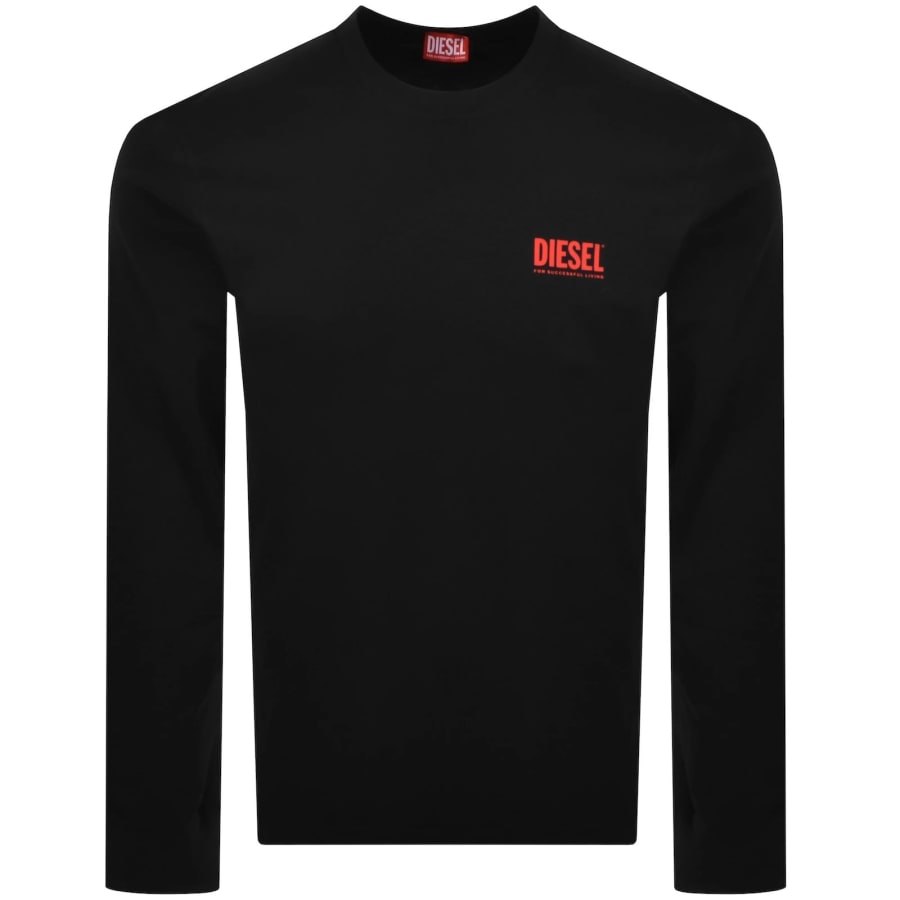 Image number 2 for Diesel T Boxt Long Sleeve Bisk T Shirt Black