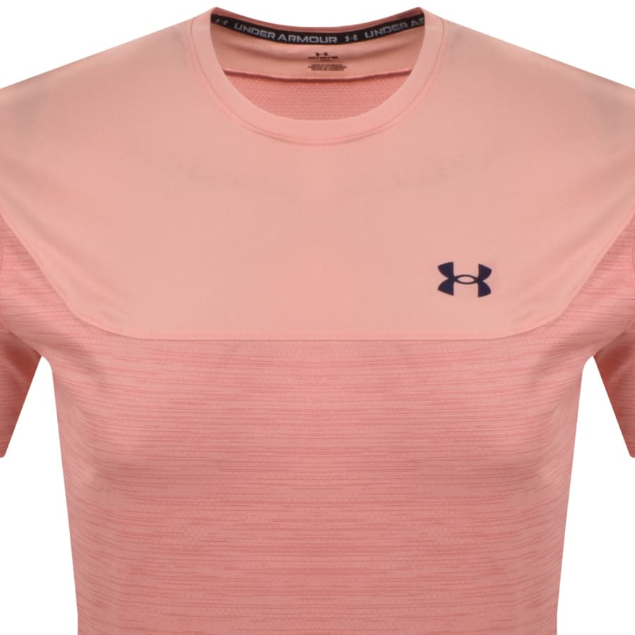 Image number 2 for Under Armour Tech Utility T Shirt Pink