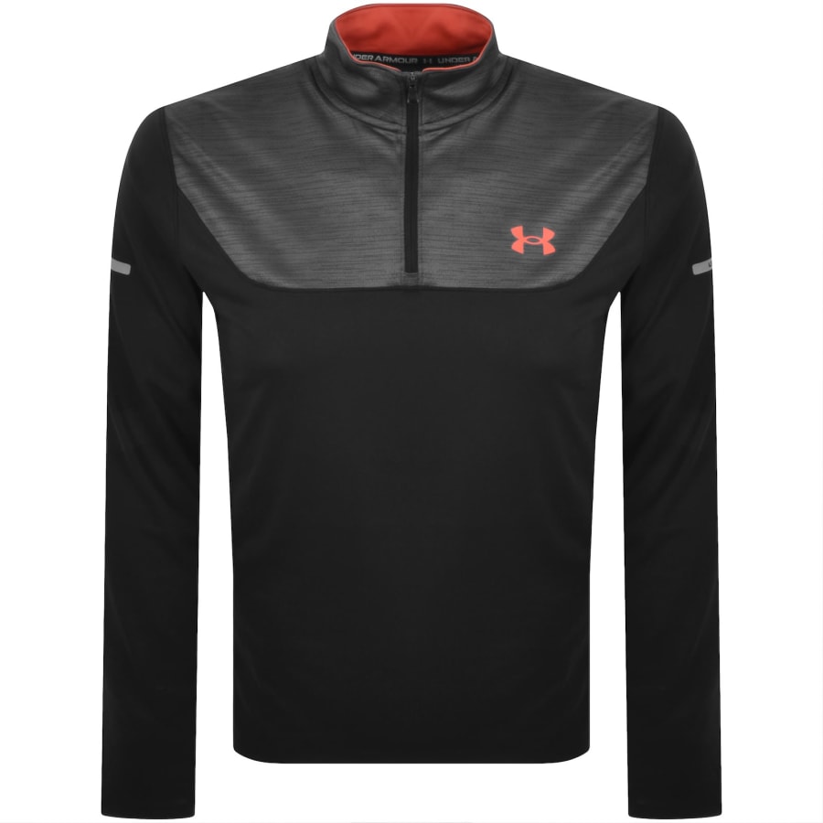 Image number 1 for Under Armour Tech Quarter Zip T Shirt Black
