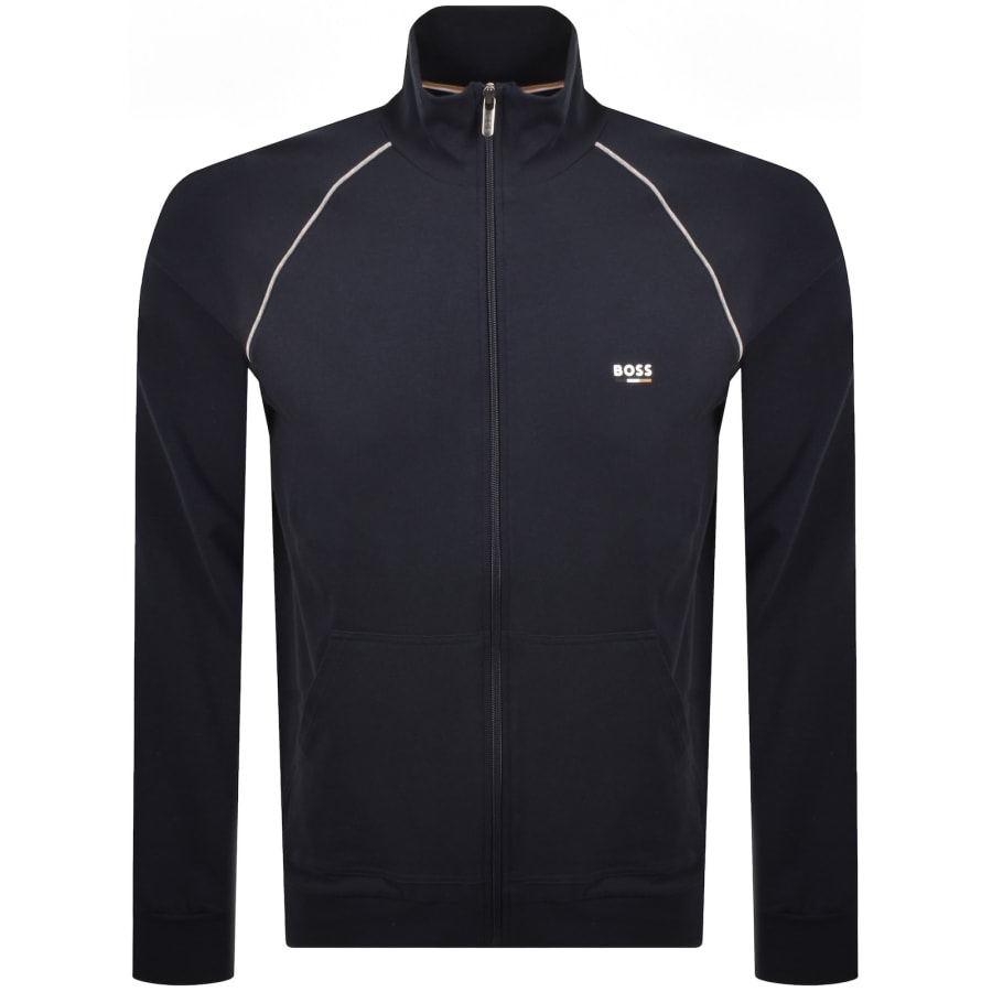 Image number 2 for BOSS Oliver Full Zip Tracksuit Navy