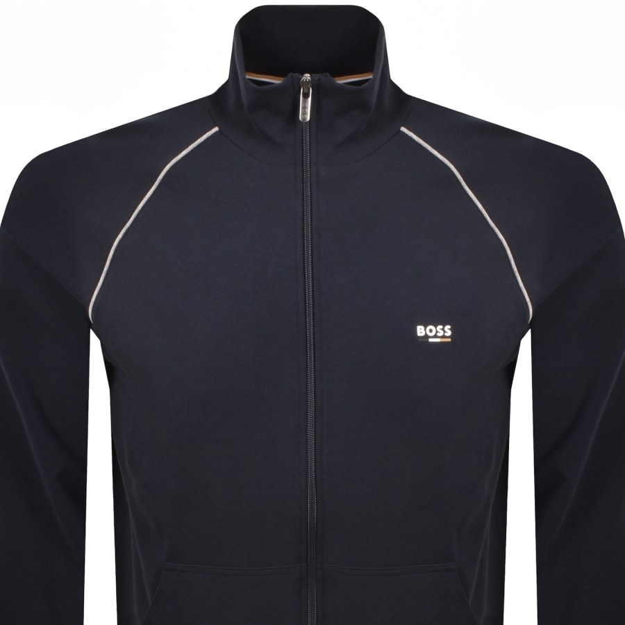 Image number 3 for BOSS Oliver Full Zip Tracksuit Navy