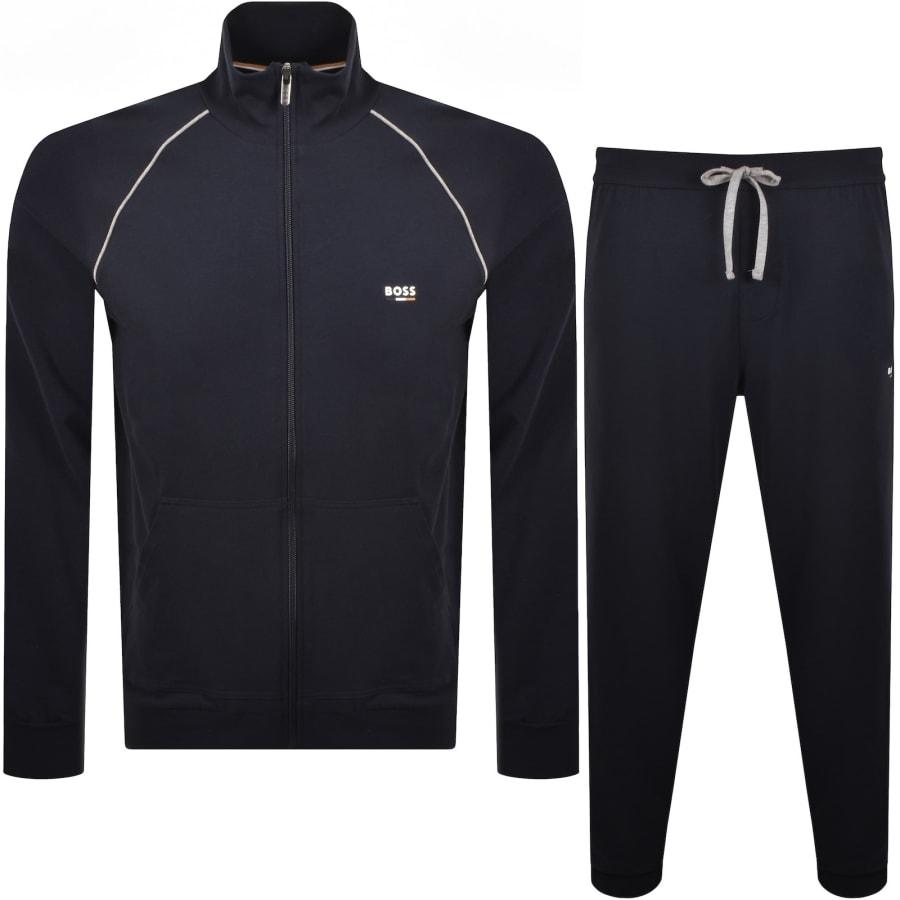 Image number 1 for BOSS Oliver Full Zip Tracksuit Navy
