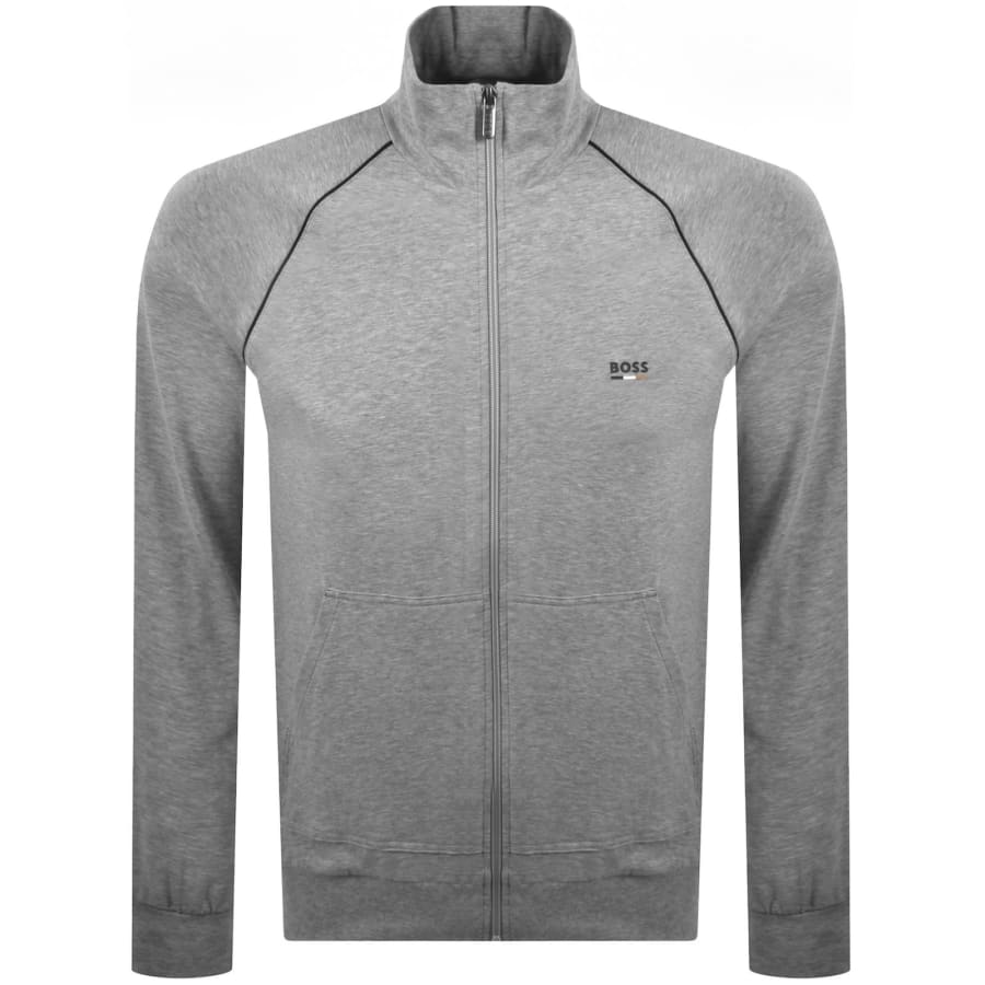 Image number 2 for BOSS Oliver Full Zip Tracksuit Grey