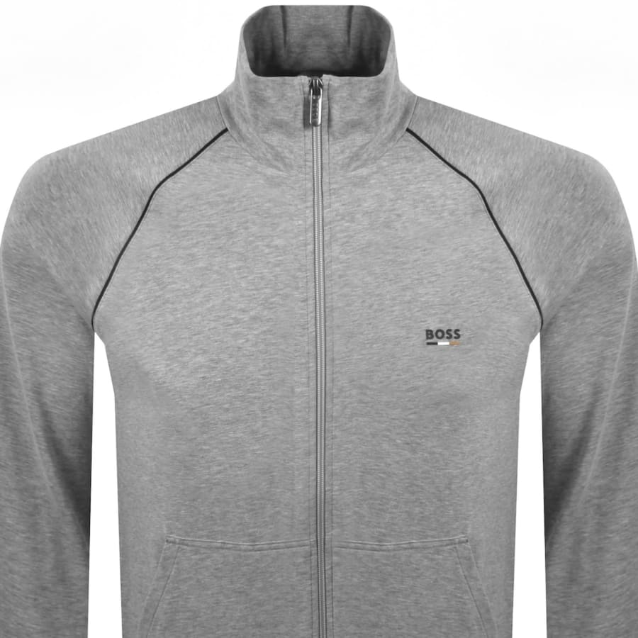 Image number 3 for BOSS Oliver Full Zip Tracksuit Grey