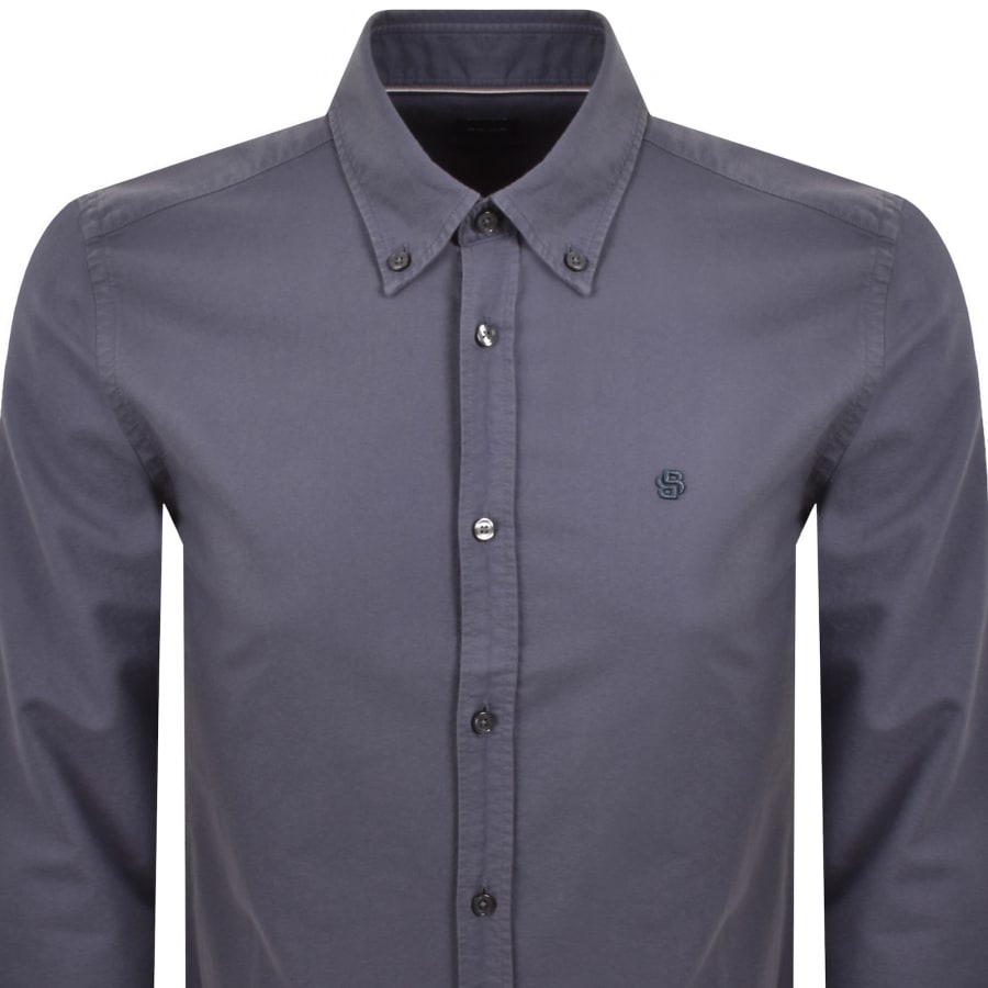 Image number 2 for BOSS H Roan Slim Fit Shirt Blue