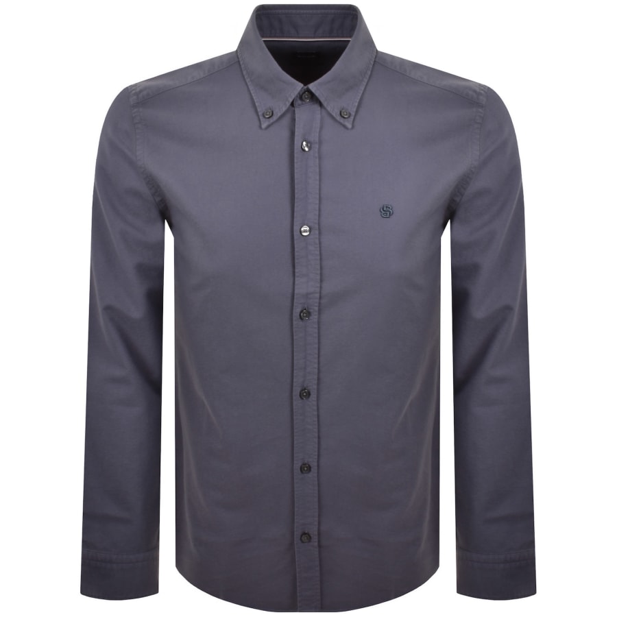 Image number 1 for BOSS H Roan Slim Fit Shirt Blue