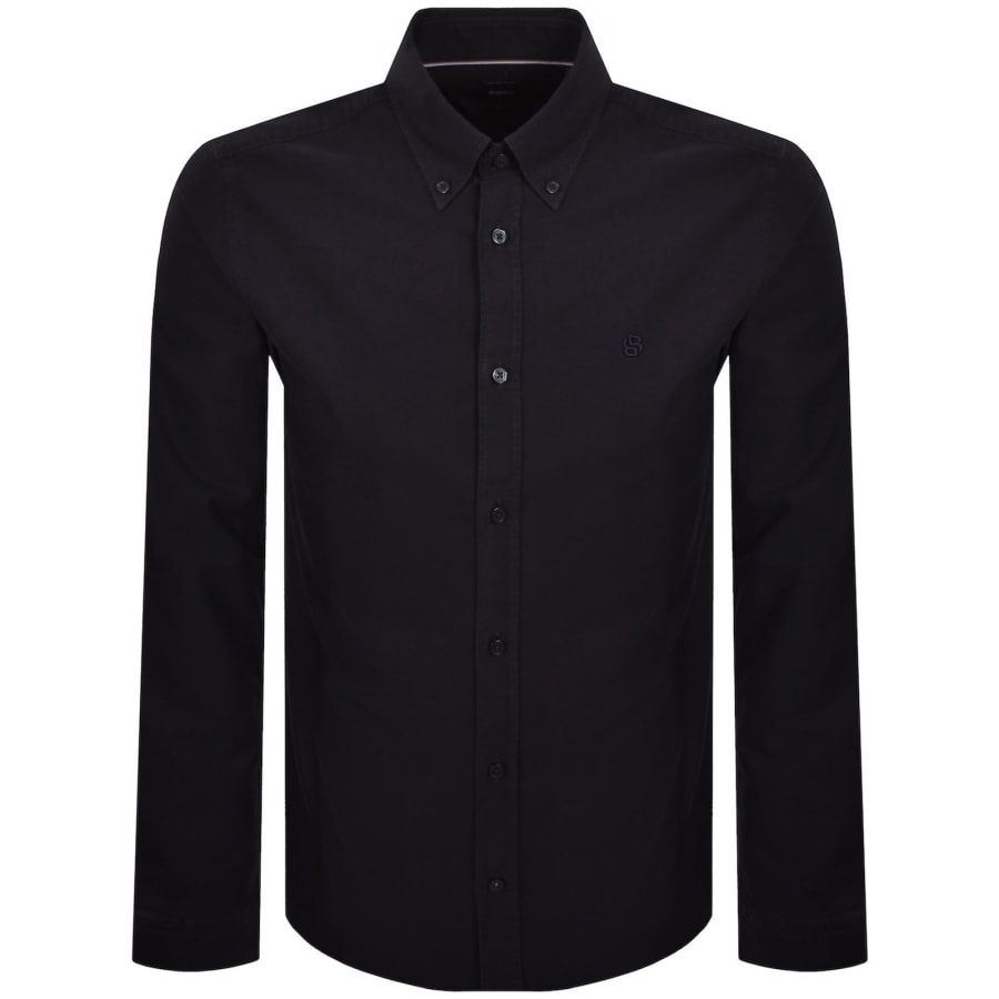Image number 1 for BOSS H Roan Slim Fit Shirt Dark Blue