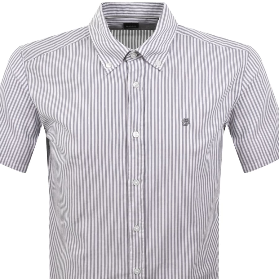 Image number 2 for BOSS H Liam Striped Shirt Blue