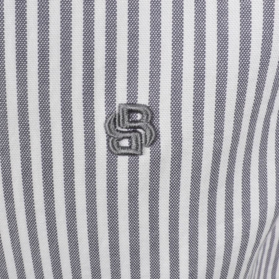 Image number 3 for BOSS H Liam Striped Shirt Blue