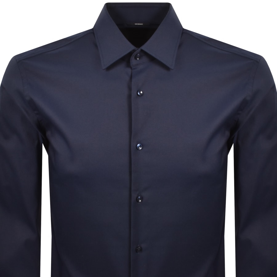 Image number 2 for BOSS P Hank Kent Slim Fit Shirt Dark Blue