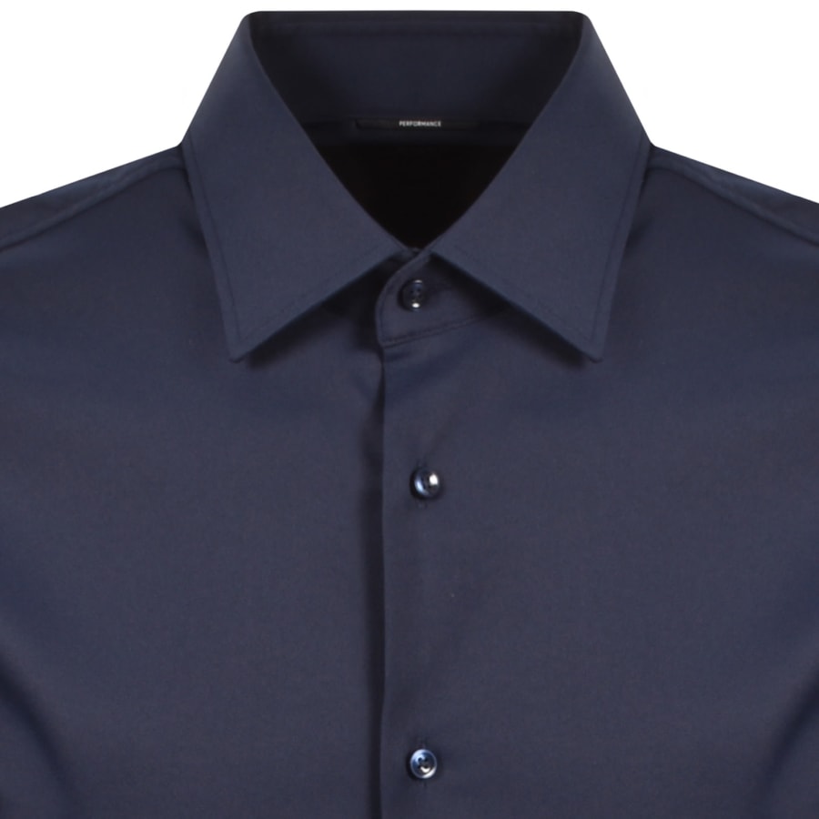 Image number 3 for BOSS P Hank Kent Slim Fit Shirt Dark Blue