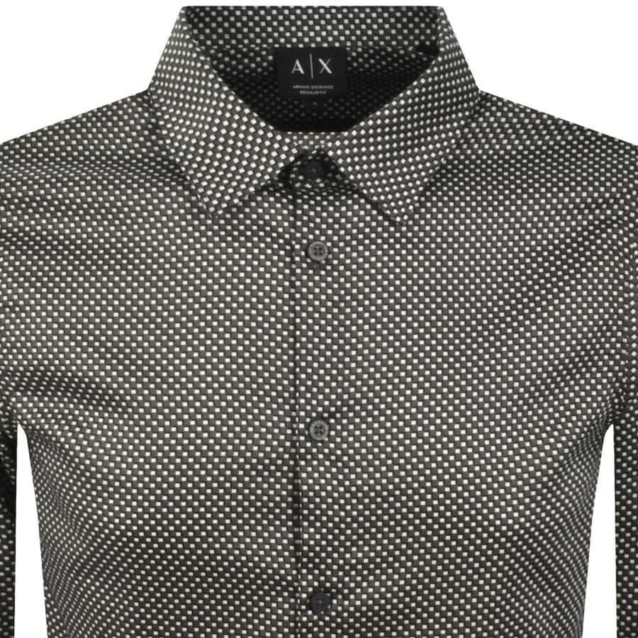 Image number 2 for Armani Exchange Long Sleeve Shirt Grey