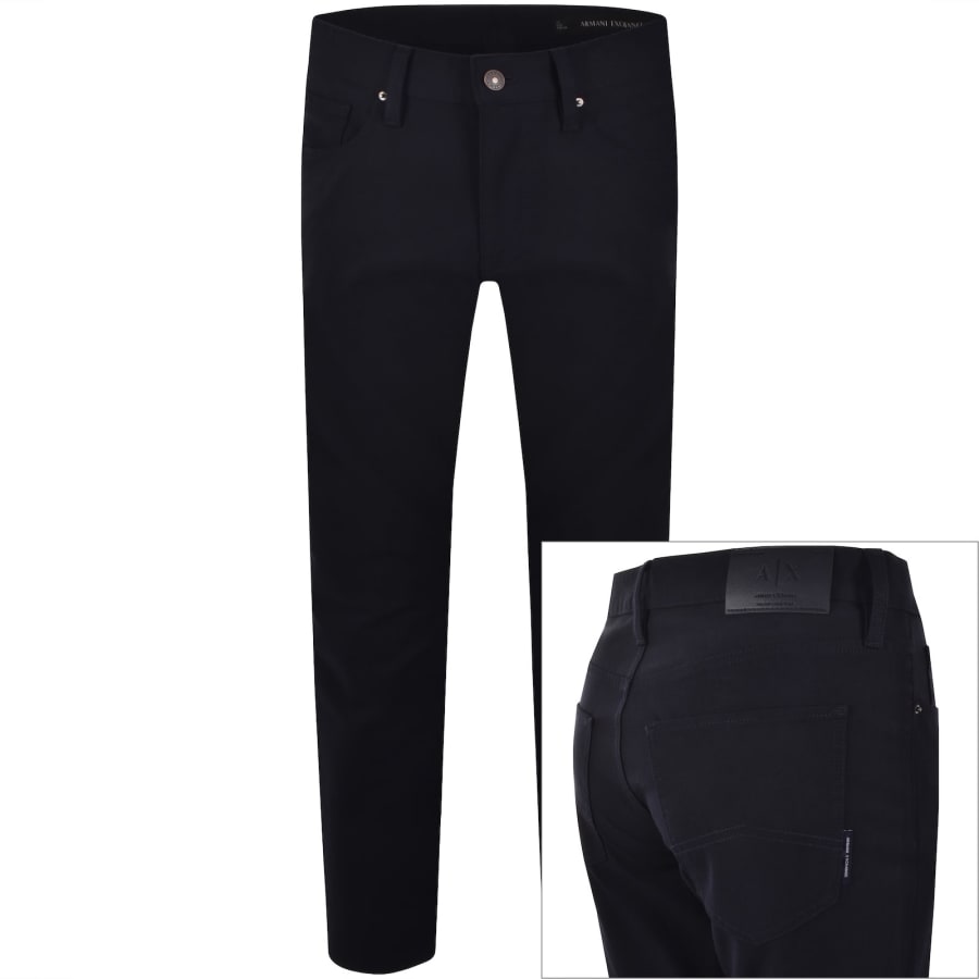 Image number 1 for Armani Exchange J14 Slim Fit Jeans Navy