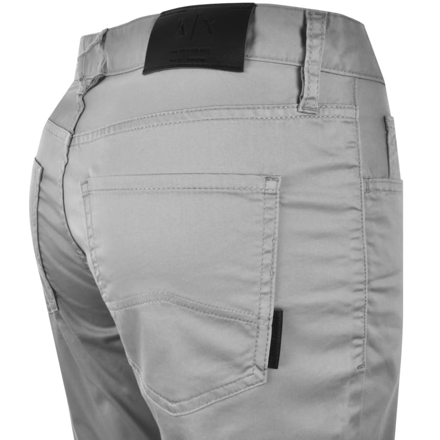 Image number 4 for Armani Exchange J14 Skinny Fit Trousers Grey