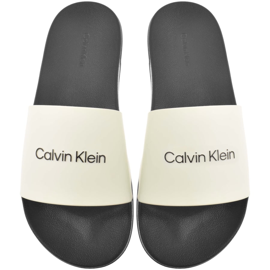 Image number 1 for Calvin Klein Monobrand Sliders Black
