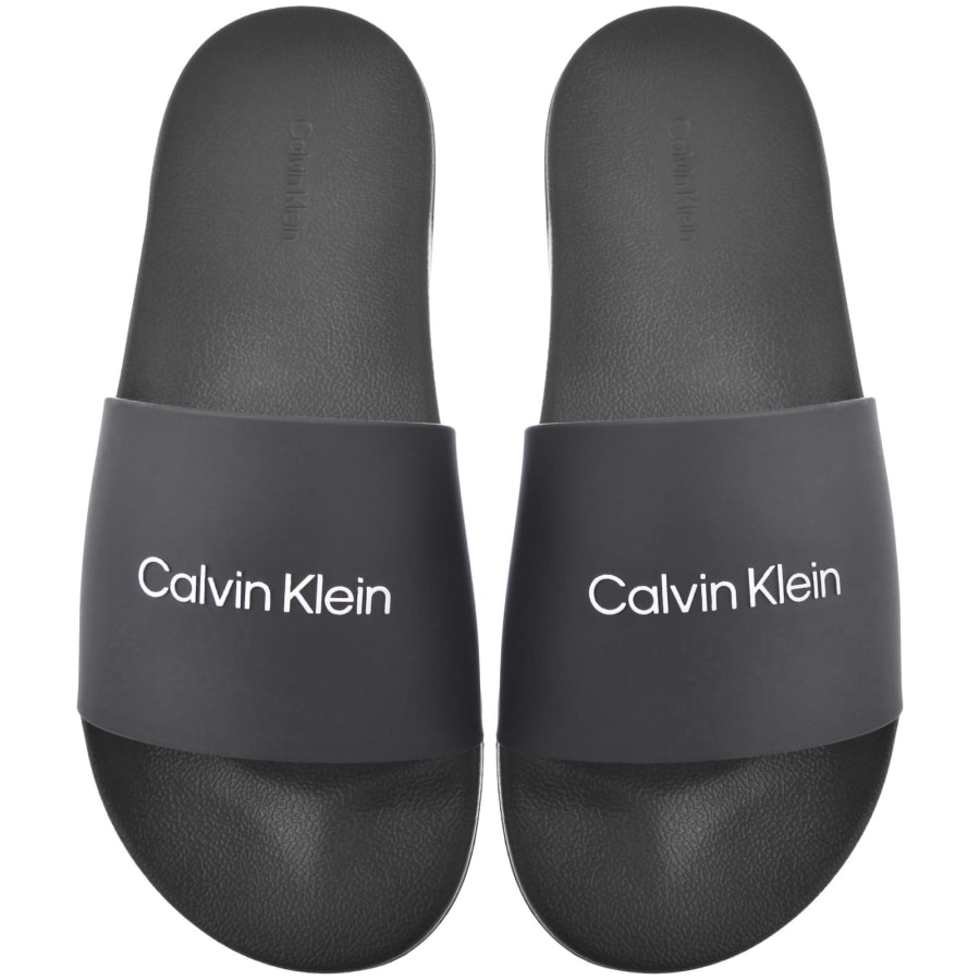 Image number 1 for Calvin Klein Monobrand Sliders Black