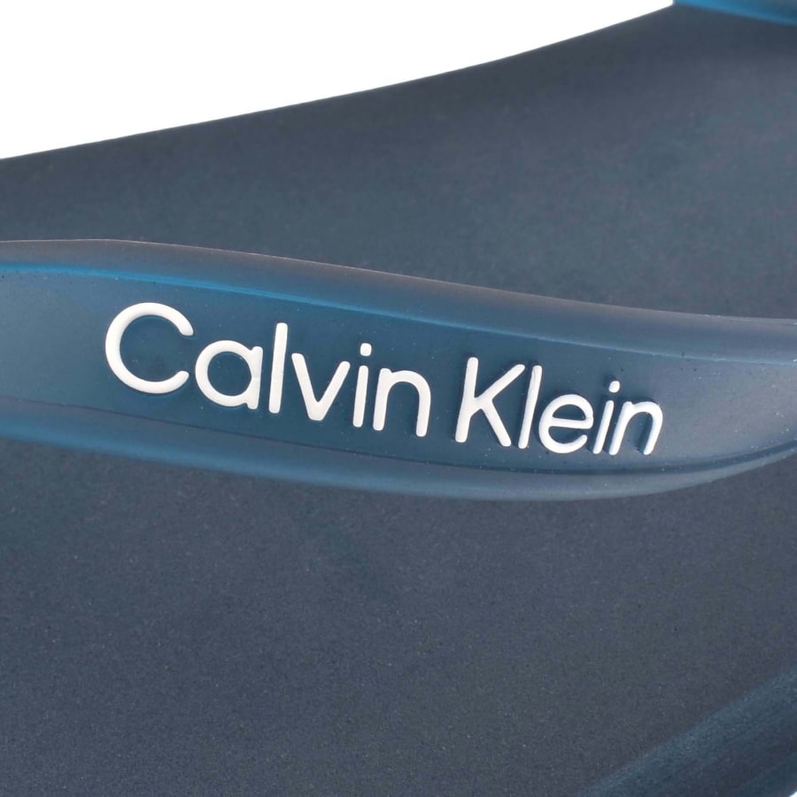 Image number 4 for Calvin Klein Beach Flip Flops CK Navy