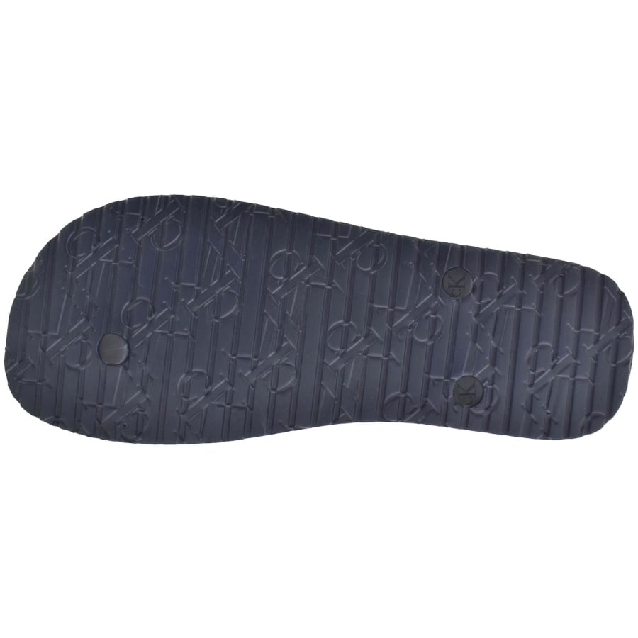 Image number 5 for Calvin Klein Beach Flip Flops CK Navy