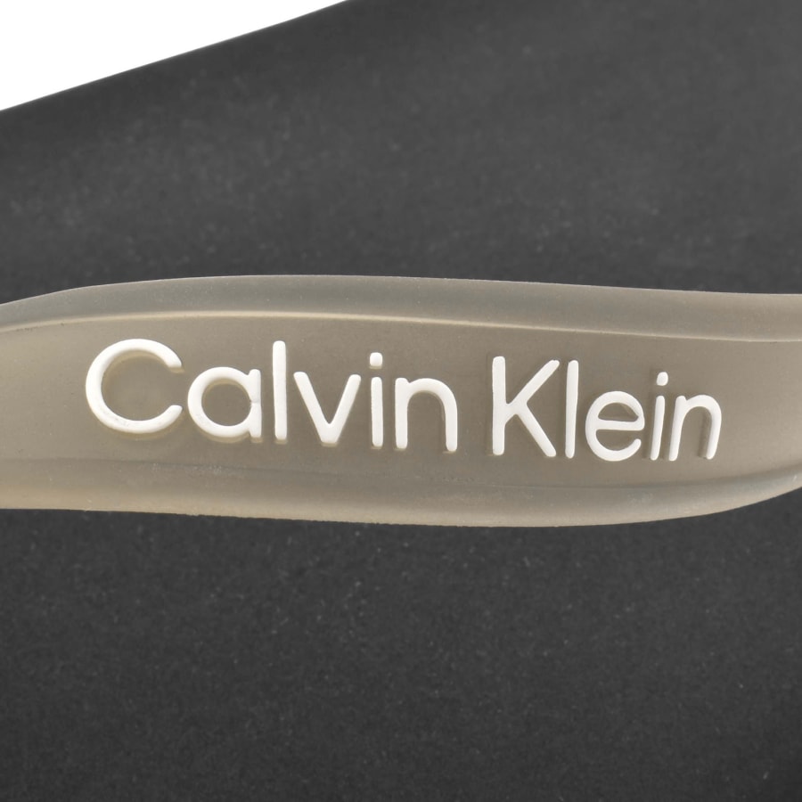 Image number 4 for Calvin Klein Beach Flip Flops Triple Black