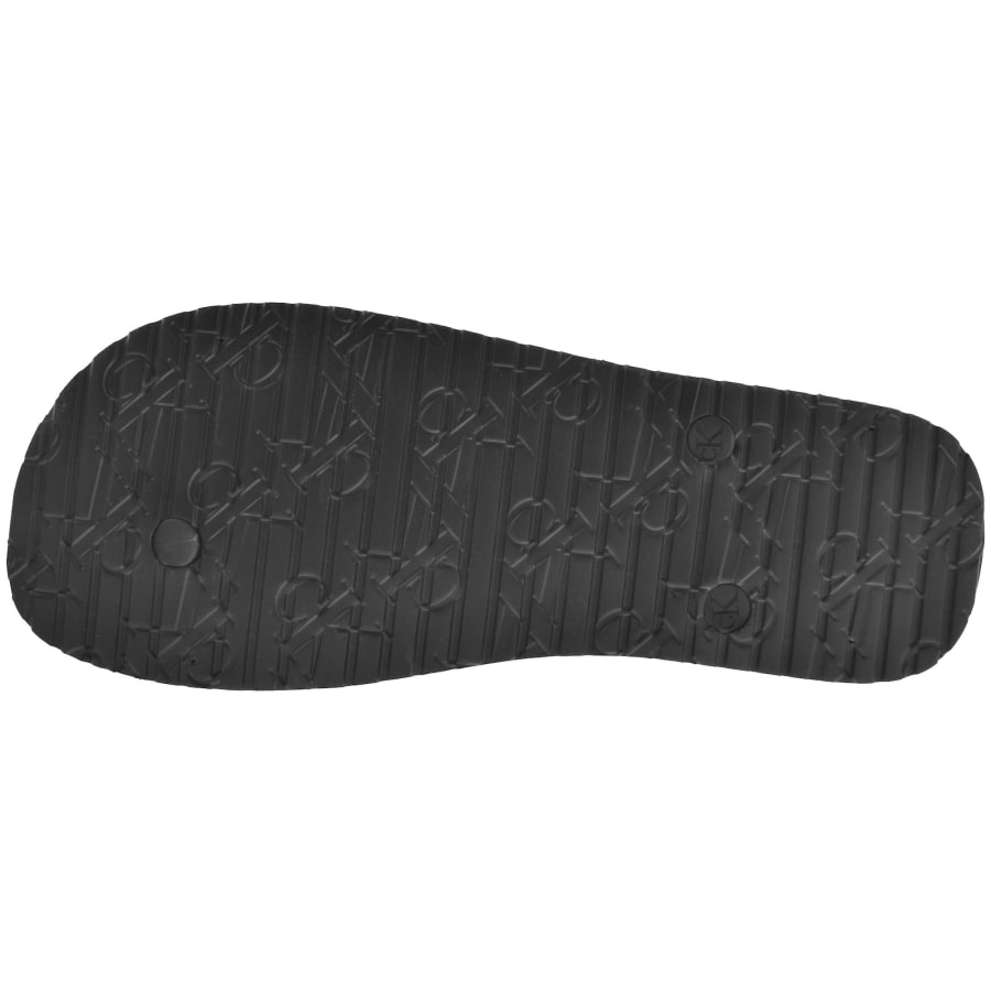 Image number 5 for Calvin Klein Beach Flip Flops Triple Black