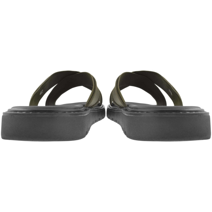 Image number 3 for Calvin Klein Moulded Cross Sandals Lichen Green