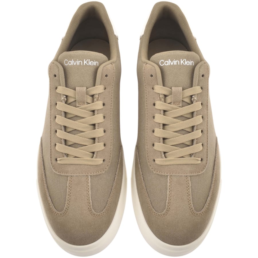 Image number 3 for Calvin Klein Cupsole Trainers Desert Taupe