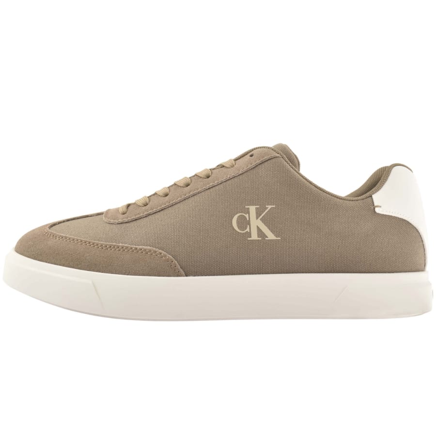 Image number 1 for Calvin Klein Cupsole Trainers Desert Taupe