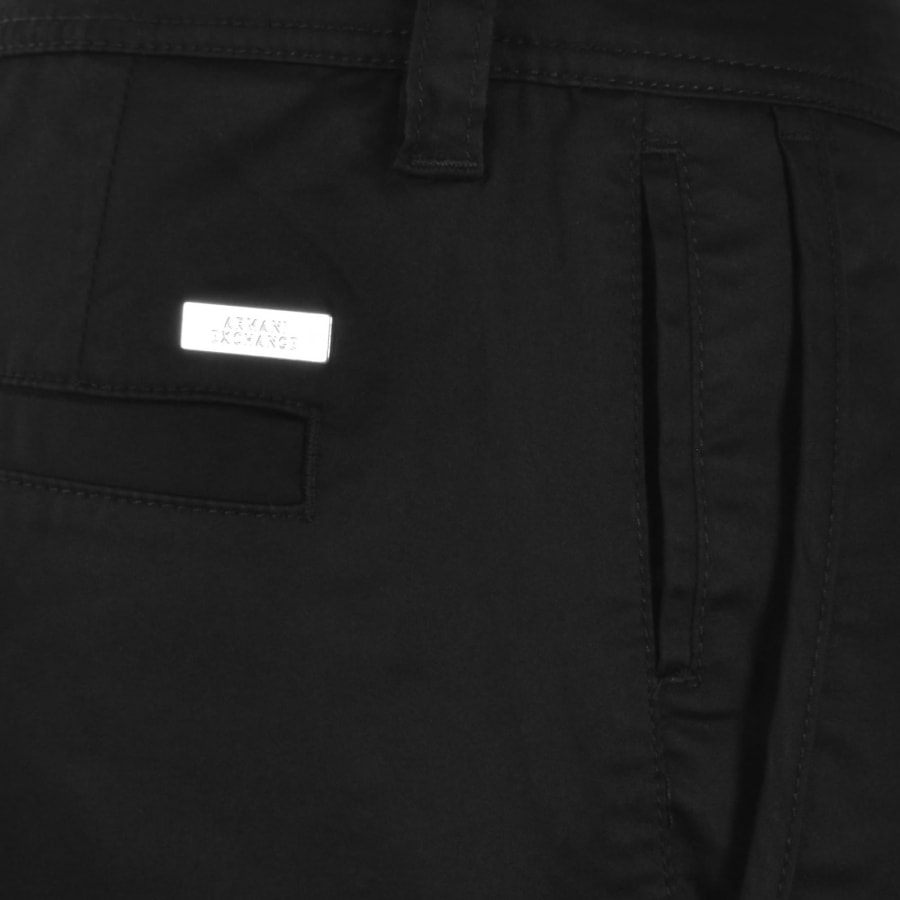 Image number 3 for Armani Exchange Chino Shorts Black