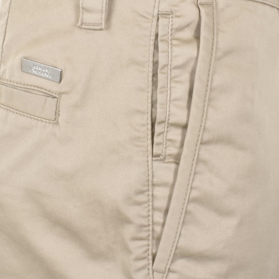 Image number 4 for Armani Exchange Chino Shorts Beige