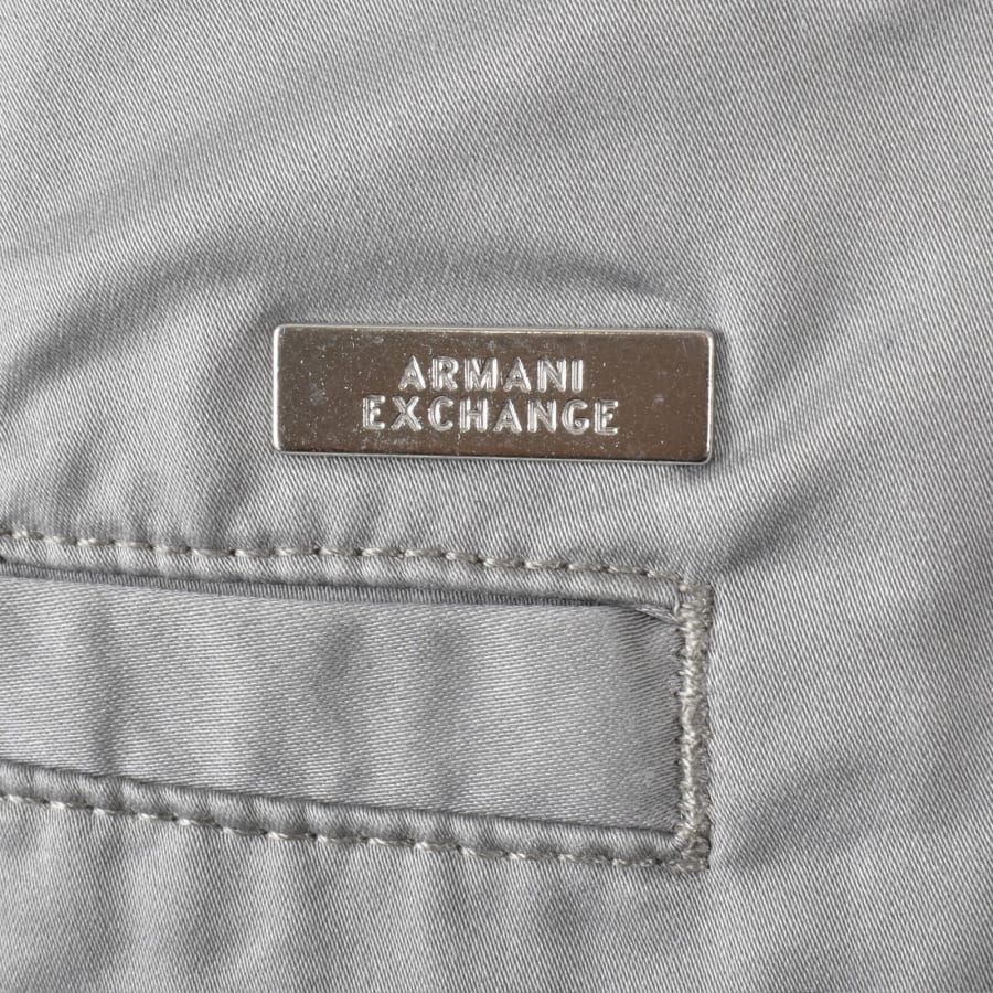 Image number 3 for Armani Exchange Chino Shorts Light Grey