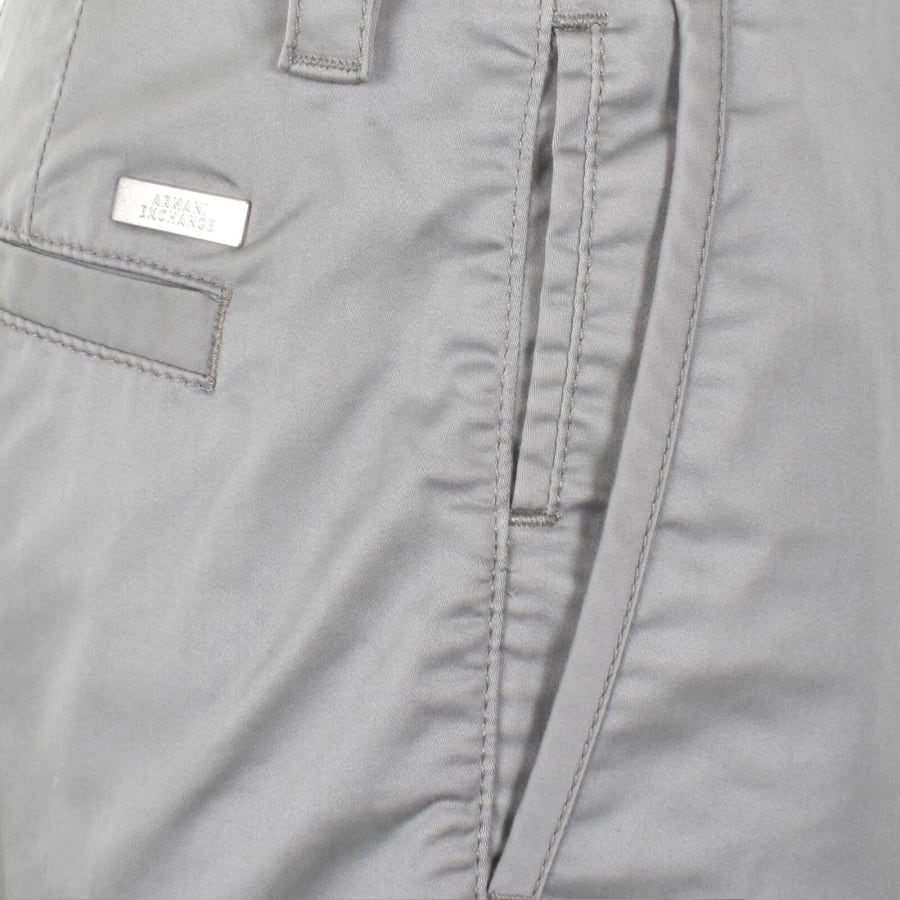 Image number 4 for Armani Exchange Chino Shorts Light Grey