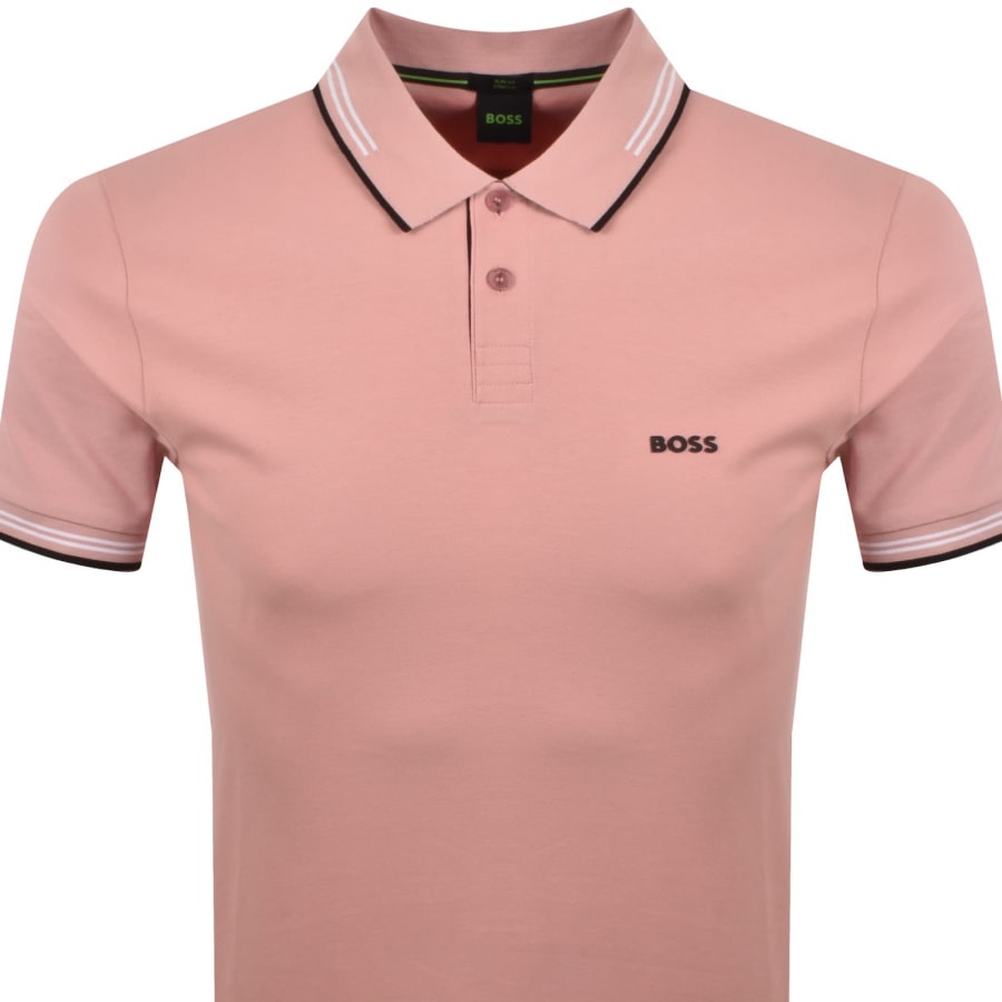 Image number 2 for BOSS Paul Polo T Shirt Pink
