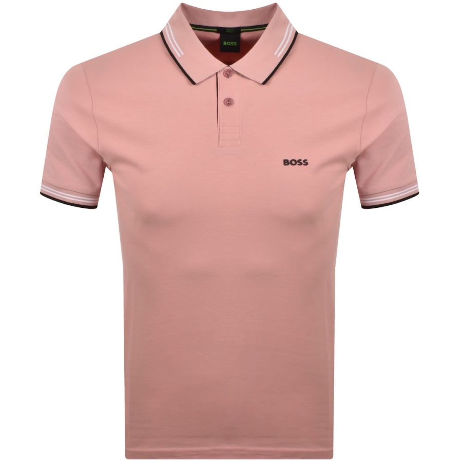 Image number 1 for BOSS Paul Polo T Shirt Pink