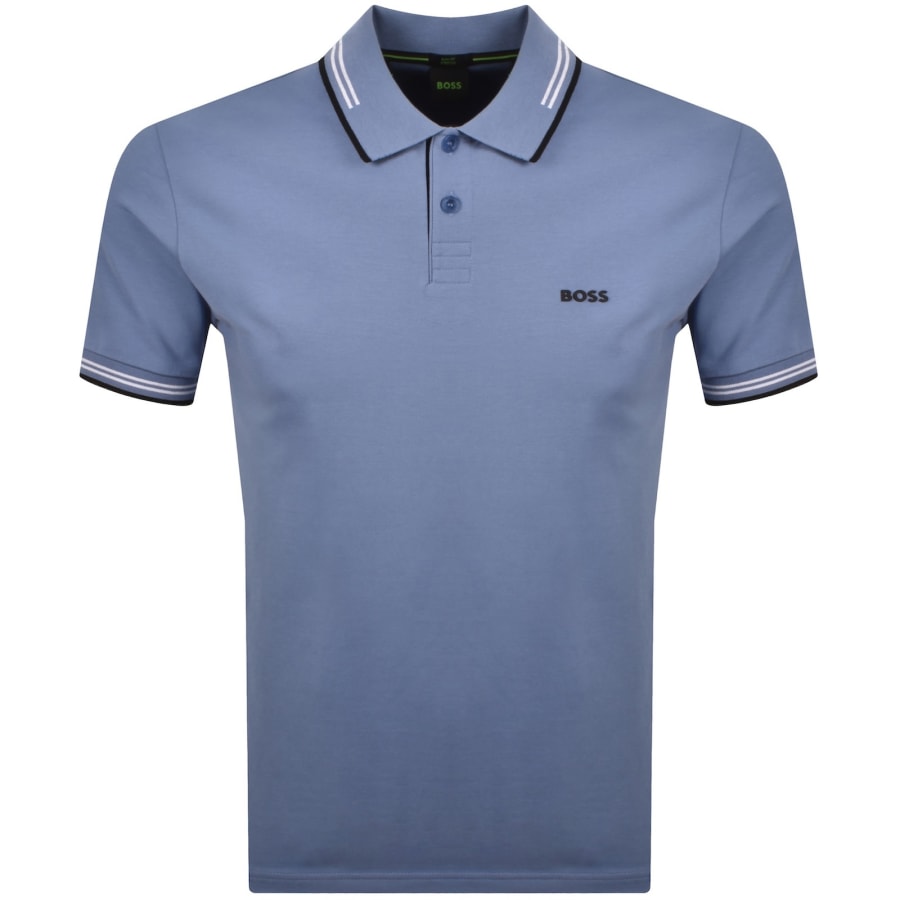 Image number 1 for BOSS Paul Polo T Shirt Blue