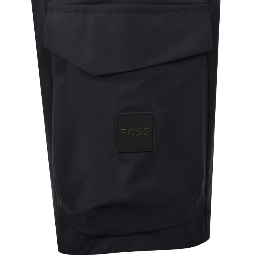 Image number 4 for BOSS Urbanex Tapered Fit Cargo Shorts Navy