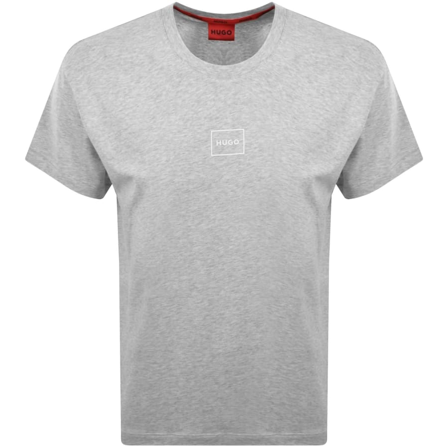 Image number 1 for HUGO Laze T Shirt Light Pastel Grey