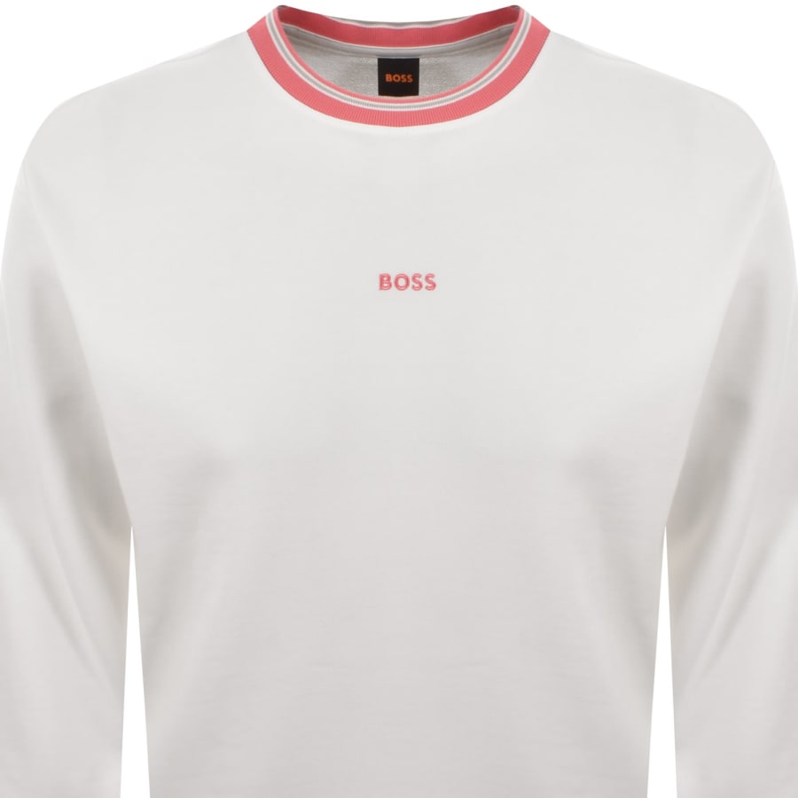 Image number 2 for BOSS We Blocks Sweatshirt Cream