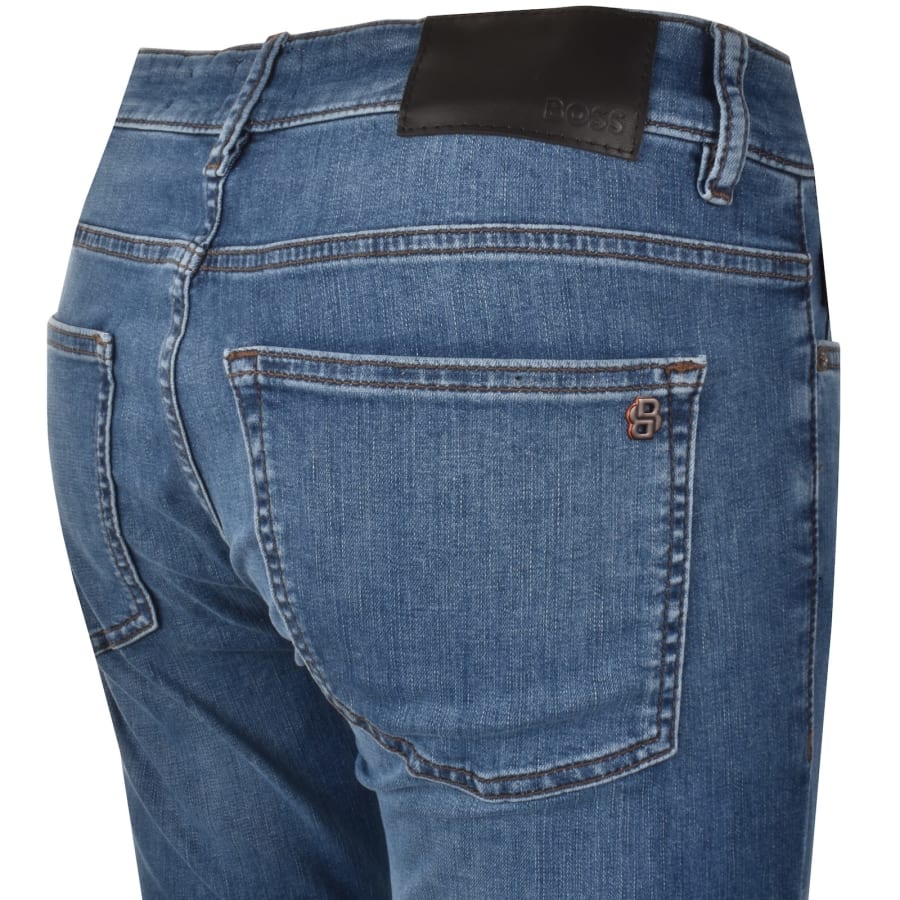 Image number 4 for BOSS Delaware Slim Fit Jeans Mid Blue