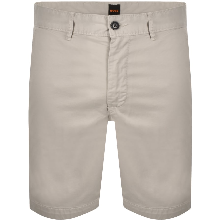 Image number 1 for BOSS Chino Slim Shorts Open Grey