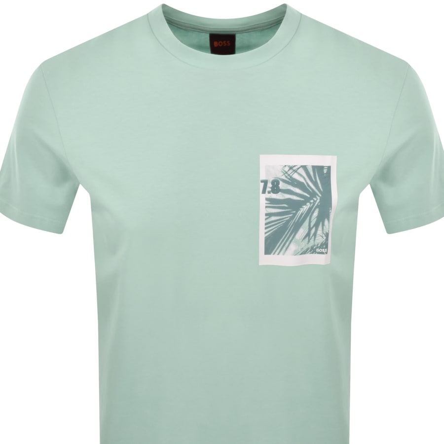 Image number 2 for BOSS Te Board T Shirt Aqua Green
